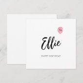 16e verjaardag Kaart Dochter (Voorkant / Achterkant)