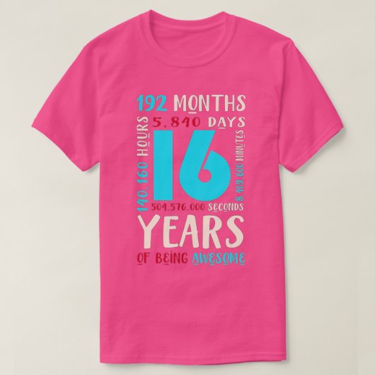 16e verjaardag Kinder Gift 16 jaar oude jongens me T-shirt (Design voorkant)