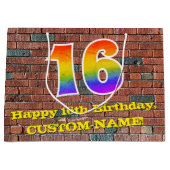 16e Verjaardag: Leuke, Graffiti-geïnspireerde Rege Groot Cadeauzakje (Voorkant)