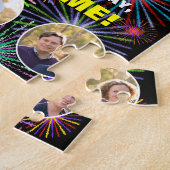 16e verjaardag: Leuke regenboog #, Aangepaste naam Legpuzzel (Zijkant)