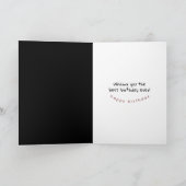 16e verjaardag licentie bord kaart (Binnen)