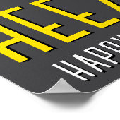 16e Verjaardag Licentie Bord Poster, Nieuw Driver Poster (Hoek)