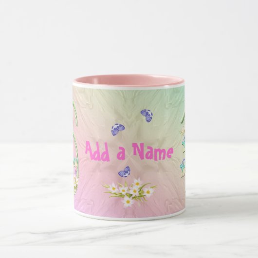 16e verjaardag Mok vlinder tuin (Midden)