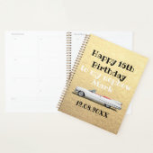 16e verjaardag Nephew goud Planner (Display)