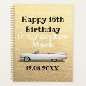 16e verjaardag Nephew goud Planner (Voorkant)