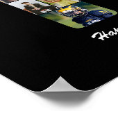 16e verjaardag Nummer 16 aangepaste fotocollage Poster (Hoek)