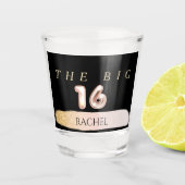 16e verjaardag Persoonlijk warm glas (Voorkant)