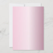 16e verjaardag Pink Glitter & Metallic Party Kaart (Achterkant)