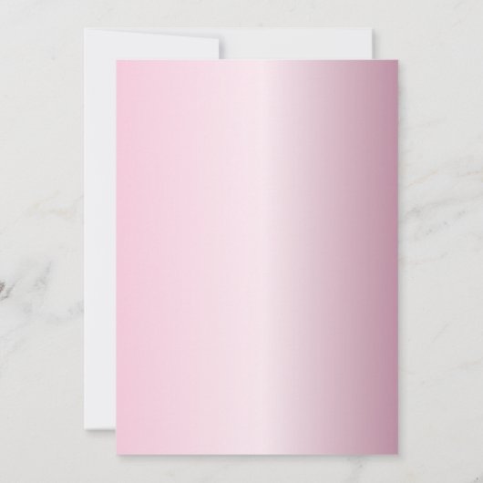 16e verjaardag Pink Glitter & Metallic Party Kaart (Achterkant)