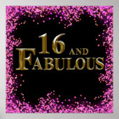 16e verjaardag poster (Voorkant)