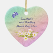 16e verjaardag Rainbow Keepomwille Heart Ornament (Achterkant)