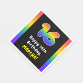 16e verjaardag: Regenboogspectrum # 16, Aangepaste Servet (Hoek)