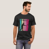 16e verjaardag Retro Disk Golf Player 16 jaar oud T-shirt (Voorkant volledig)