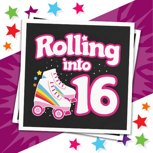 16e verjaardag rolschaatsen 16 jaar oud Schaats Servet