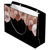 16e verjaardag Roze ballonnen Groot Cadeauzakje (Achterkant Gekanteld)