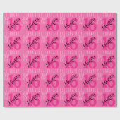 16e verjaardag Roze Cadeaupapier (Vlak)