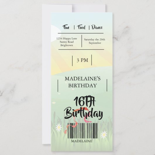 16e verjaardag Rustiek Festival Muziek (Achterkant)