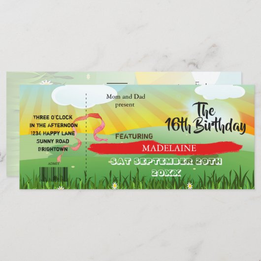 16e verjaardag Rustiek Festival Muziek (Voorkant / Achterkant)