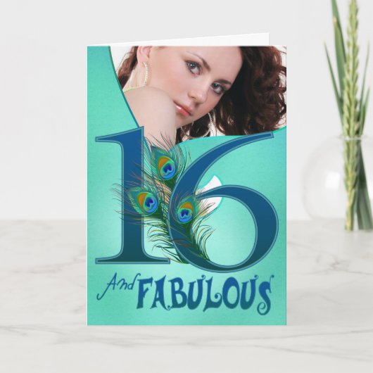 16e verjaardag sjabloon Kaarten (Voorkant)