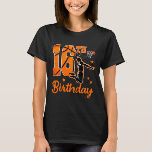 16e verjaardag Sketll thema 16 jaar oude jongensfe T-shirt