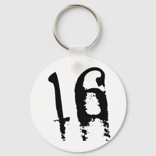 16e verjaardag sleutelhanger