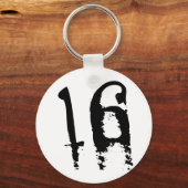 16e verjaardag sleutelhanger (Voorkant)