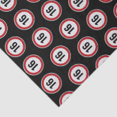 16e verjaardag snelheidsbegrenzer tissuepapier (Detail)