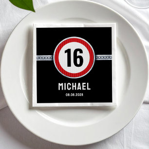 16e verjaardag snelheidsbeperking servet