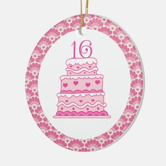 16e verjaardag Sweet Keepomwille Ornament Gift (Links)