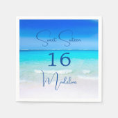 16e verjaardag Sweet Sixteen Beach Suite Servet (Voorkant)