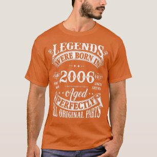 16e verjaardag T-shirt  legenden geboren in 2006 1