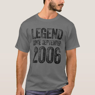 16e verjaardag T-shirt september Geboren op 16 jaa