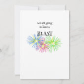 16e verjaardag Teen danskleurig Kaart (Achterkant)