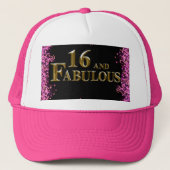16e verjaardag trucker pet (Voorkant)