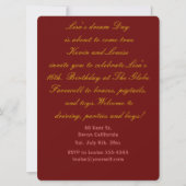 16e verjaardag uitnodiging. kaart (Voorkant)