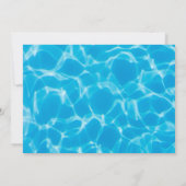 16e verjaardag van de kotelroze zomerpool kaart (Achterkant)