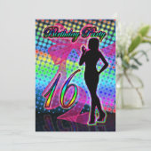 16e verjaardag van de uitnodiging van de 16e verja (Staand voorkant)