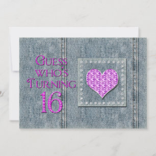 16e verjaardag van de uitnodiging van de Birthday 