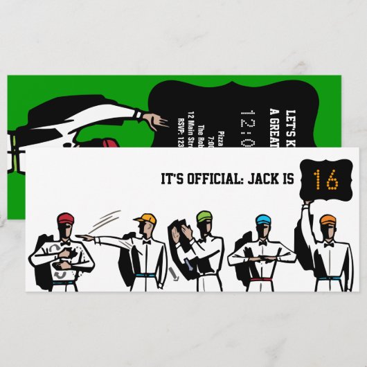 16e verjaardag van de uitnodiging van de Partij vo (Voorkant / Achterkant)