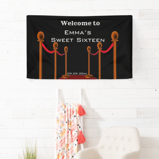 16e verjaardag van het zwarte en rode tapijt spandoek (Insitu)