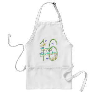 16e verjaardag vlinder Garden Apron Standaard Schort