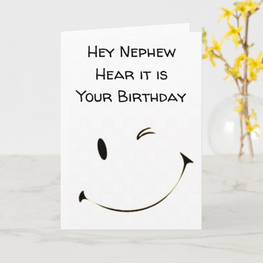 ***16E VERJAARDAG*** VOOR EEN ZEER ***NEEFJE*** KAART (Gele Bloem)