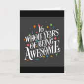 **16e** VERJAARDAG VOOR EEN ZEER *SPECIALE TIENER* Kaart (Voorkant)