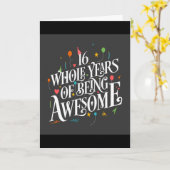 **16e** VERJAARDAG VOOR EEN ZEER *SPECIALE TIENER* Kaart (Gele Bloem)