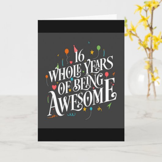 **16e** VERJAARDAG VOOR EEN ZEER *SPECIALE TIENER* Kaart (Gele Bloem)