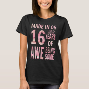 16e verjaardag voor meisjes Sweet 16 Zestien Zesti T-shirt