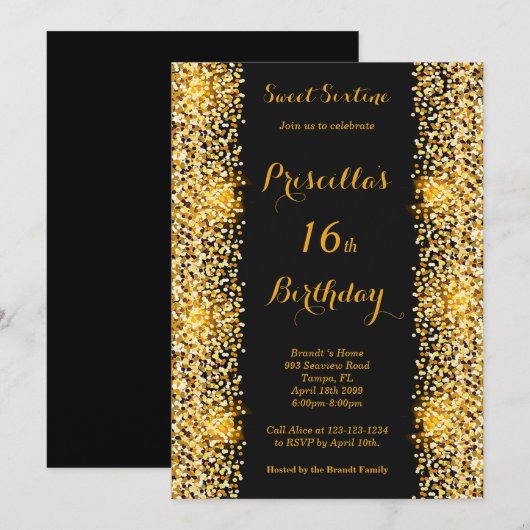 16e verjaardag Vrouw, elke leeftijd, Disco-stijl Kaart (Voorkant / Achterkant)