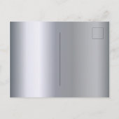 16e verjaardag zilversparkle uitnodiging (Achterkant)