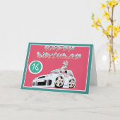 16E VERJAARDAGCard spangleMASSIVE I TOONS Kaart (Gele Bloem)