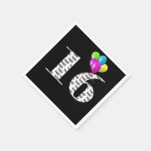 16e verjaardagsfeestballonnen servet (Hoek)
